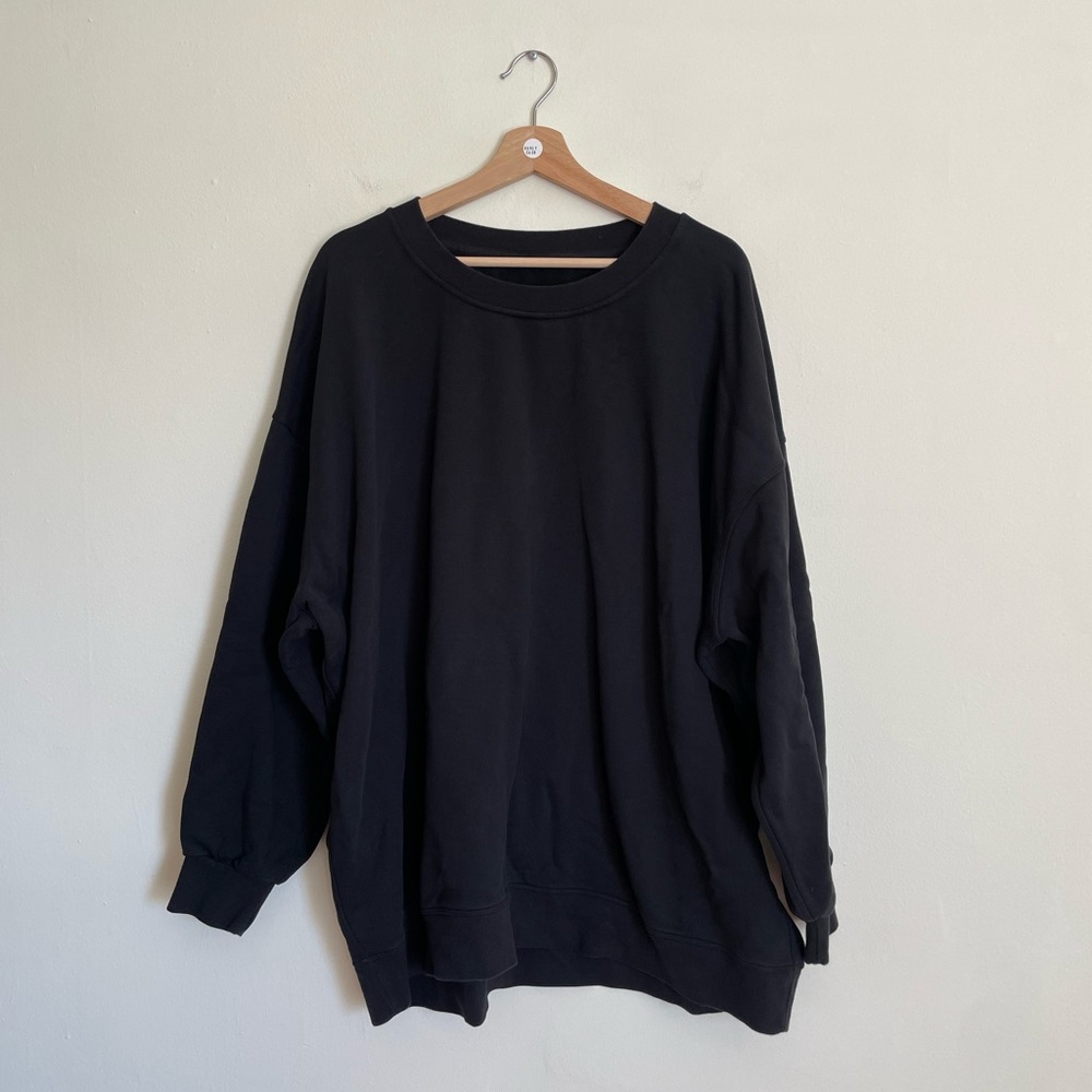 Lululemon oversized crewneck black medium